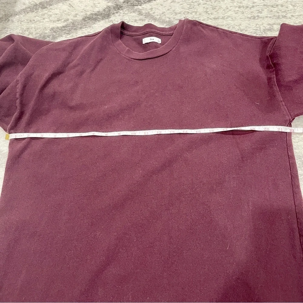 Tna Maroon Long Sleeve Sweater Dress Size 1 - Picture 8 of 10